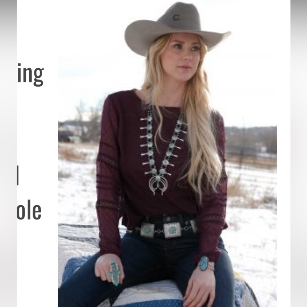 Cruel Girl Georgette Blouse Purple XXL